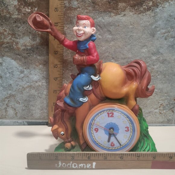 Vintage Howdy Doody Bucking Bronco Clock 1988 Clock Works - Picture 10 of 11